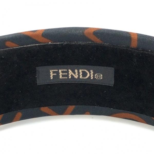 フェンディ FENDI カチューシャ - 化学繊維 黒×ブラウン ブランドロゴ 新着 20240328｜brandear｜03