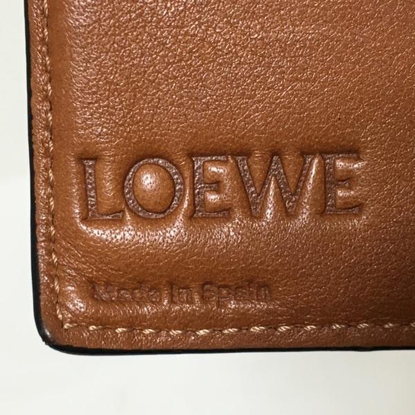 ロエベ LOEWE 2つ折り財布 バーティカル ウォレット ミディアム ネイビー×黒 レザー   スペシャル特価 20240506｜brandear｜05