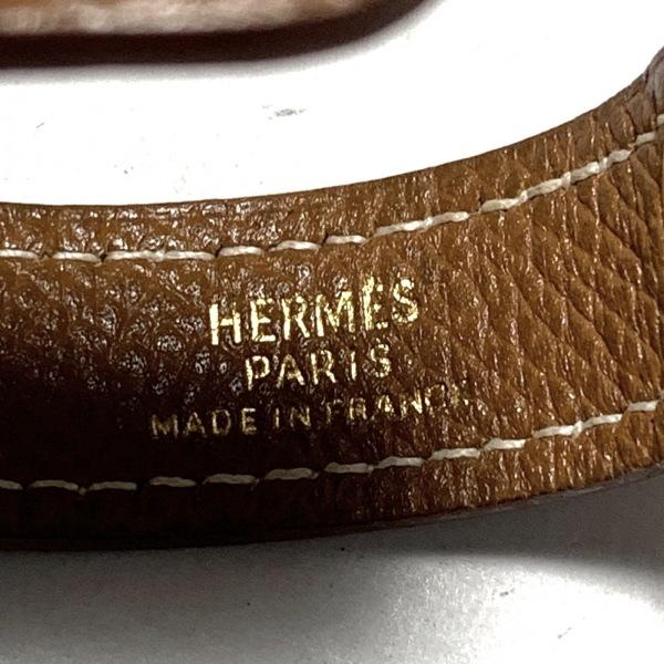 エルメス HERMES キーホルダー(チャーム) - ブラウン×ゴールド レザー×金属素材   スペシャル特価 20240510｜brandear｜03