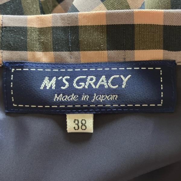 エムズグレイシー M'S GRACY ロングスカート サイズ38 M レディース 美品 - チェック柄 新着 20240427｜brandear｜03