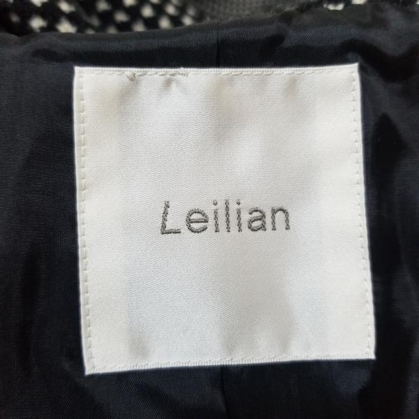 レリアン Leilian コート サイズ11 M レディース 美品 - 黒×ライトグレー 長袖/冬 新着 20240425｜brandear｜03