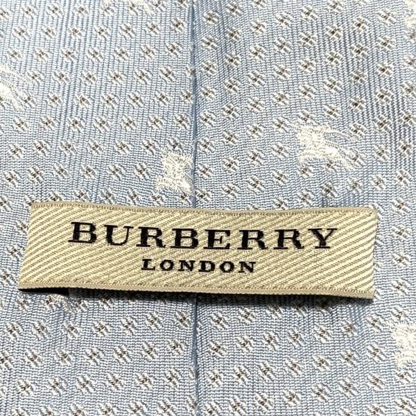 バーバリーロンドン Burberry LONDON ネクタイ メンズ - ライトブルー×白×ライトブラウン 新着 20240417｜brandear｜03