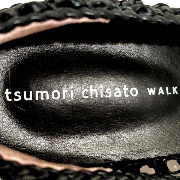 ツモリチサト TSUMORI CHISATO フラットシューズ 23 1/2 レディース - 黒 リボン レザー 新着 20240508｜brandear｜05