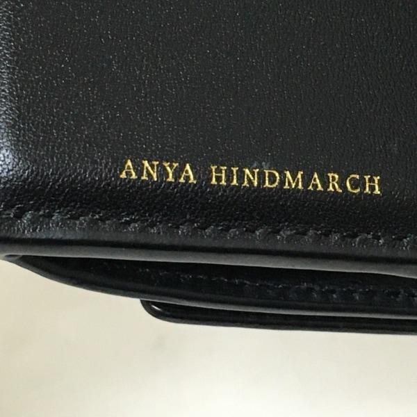 アニヤハインドマーチ Anya Hindmarch 3つ折り財布 アイズ 142670 黒×白 レザー 新着 20240502｜brandear｜05