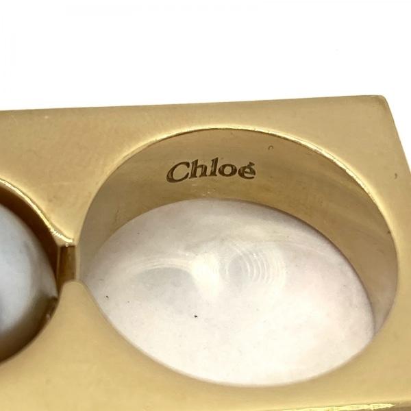 クロエ Chloe リング 52 美品 - 金属素材×フェイクパール ゴールド×シルバー サイズ：52 新着 20240419｜brandear｜05