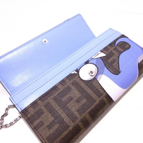 フェンディ FENDI 財布 美品 チェーン コンチネンタル ウォレット,ズッカ柄 8M0365-AR22  値下げ 20240521｜brandear｜03