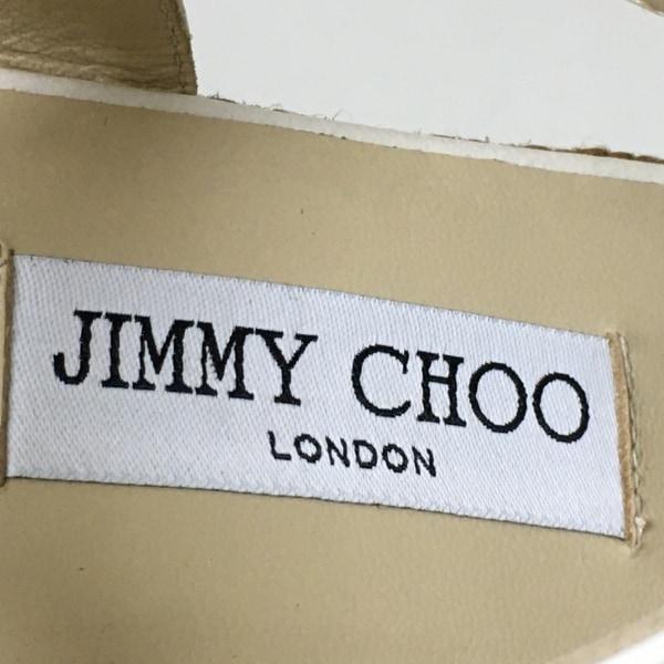 ジミーチュウ JIMMY CHOO サンダル 36 レディース - アイボリー ビジュー/ウェッジソール レザー 新着 20240511｜brandear｜05