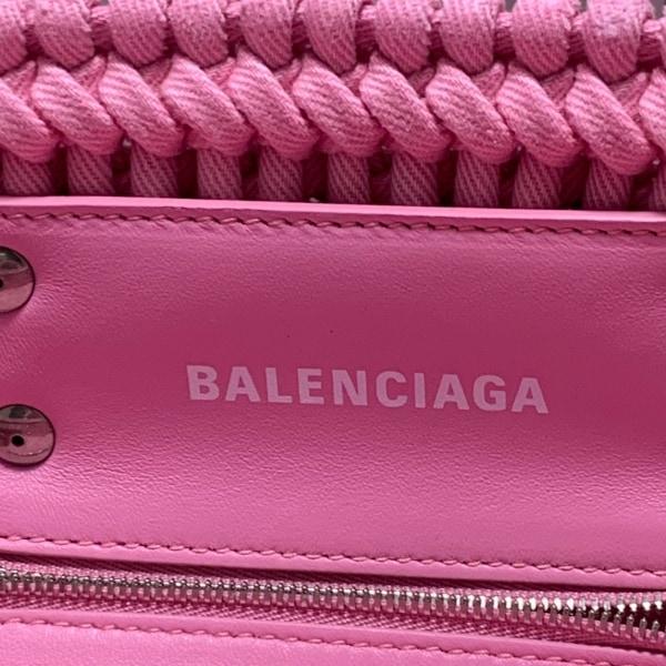 バレンシアガ BALENCIAGA トートバッグ ビストロ XS バスケット 671342 訳あり ライトピンク 新着 20240509｜brandear｜08