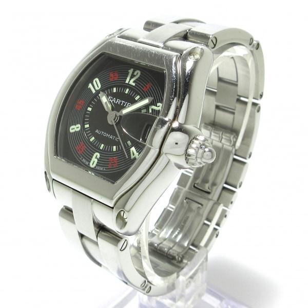 カルティエ Cartier 腕時計 ロードスターLM W62002V3 メンズ SS 黒  値下げ 20240430｜brandear｜02
