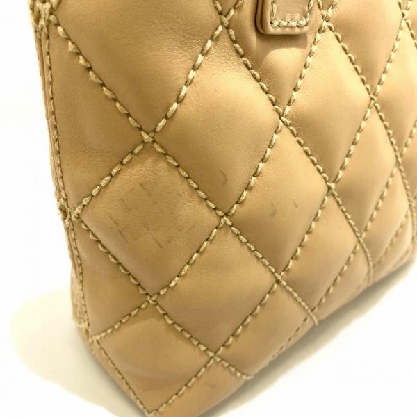 シャネル CHANEL トートバッグ レディース マトラッセ ベージュ マットゴールド金具 レザー 新着 20240412｜brandear｜12