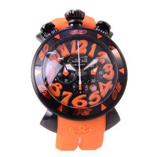 ガガミラノ 時計 Gaga Milano Chrono 48mm 6054 3 メンズ クロノグラフ ブラック オレンジ ガガミラノ腕時計 オレンジ ラバー ブランドイーチョイス 通販 Yahoo ショッピング
