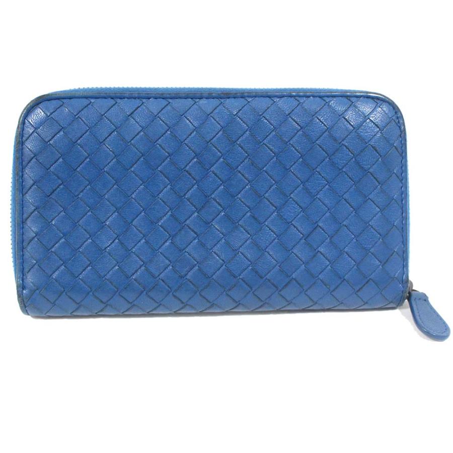 ボッテガヴェネタ イントレチャート ラウンドファスナー 長財布 ユニ