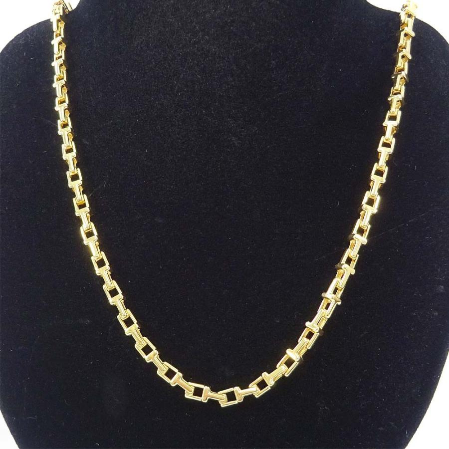 ティファニー Tナロー チェーン ネックレス レディース K18ゴールド ジュエリー イエローゴールド 中古 送料無料 Nb Hd ブランドエコヤフー店 通販 Yahoo ショッピング