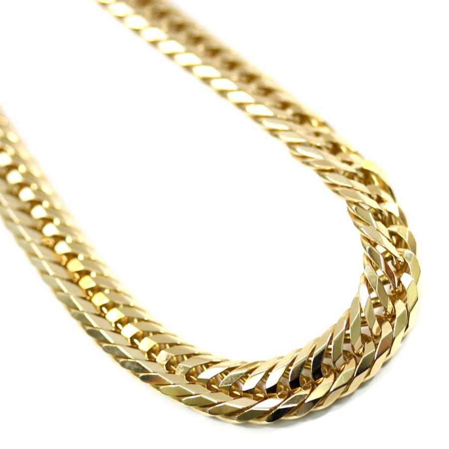 ノーブランド 喜平 8面 トリプル ネックレス ジュエリー イエローゴールド K18ゴールド 高級品 メンズ 送料無料