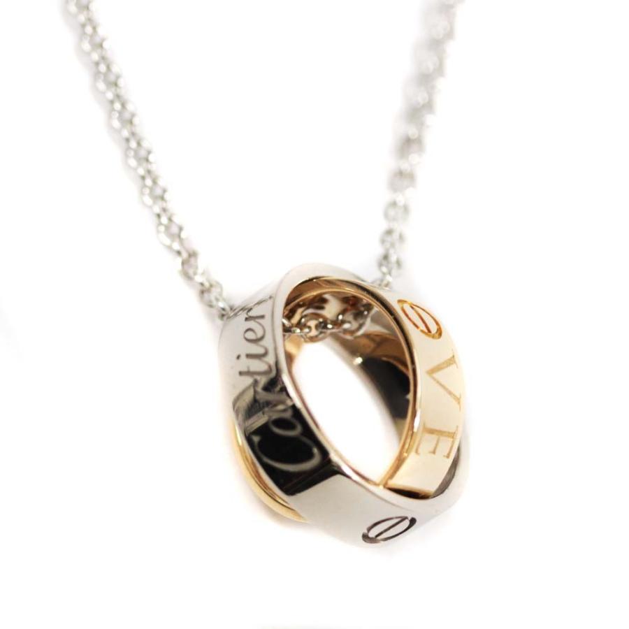 見つけた人ラッキー Cartier カルティエ シークレット ラブリング フォルサチェーン 750 2点セット ネックレス レディース Wg Pg K18ゴールド 限定品 Todomundo Org