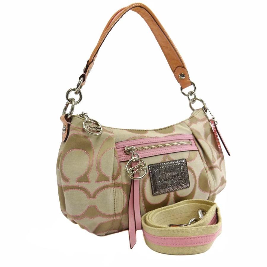 コーチ ポピー シグネチャー 2WAY ショルダーバッグ レディース