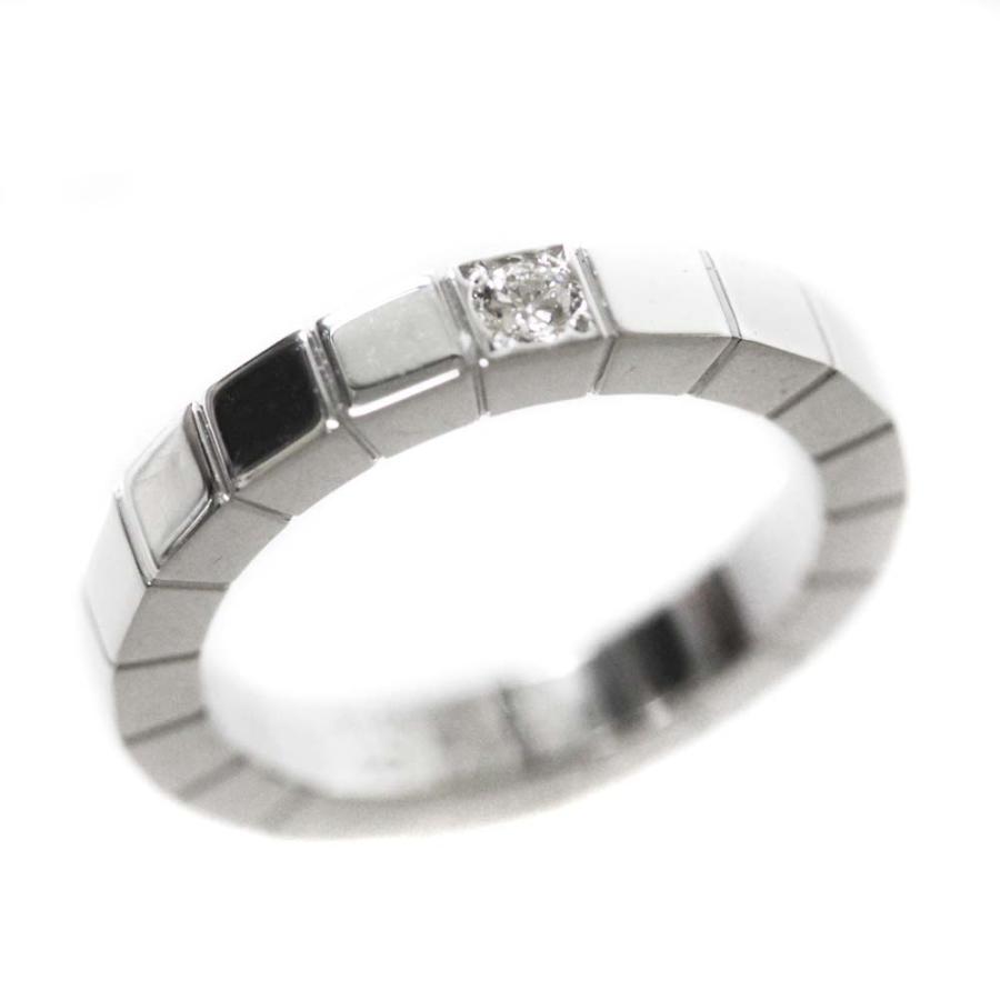 新品仕上げ済み カルティエ ラニエールリング 750WG 1Pダイヤ リング