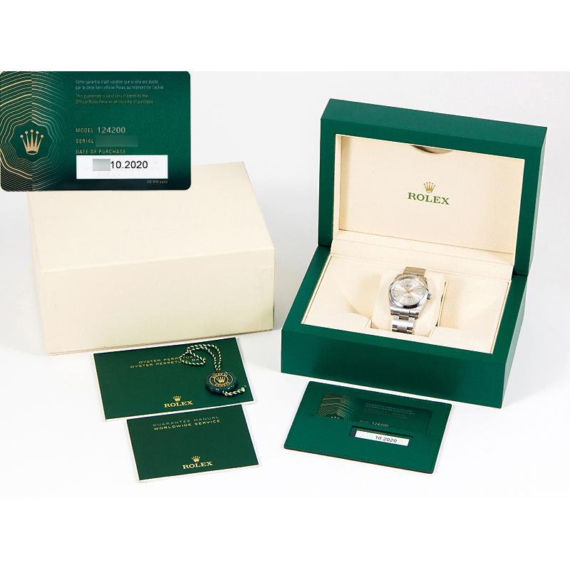 ロレックス オイスターパーペチュアル 34 124200 シルバーダイアル メンズ 中古 | オイスター パーペチュアル | 01