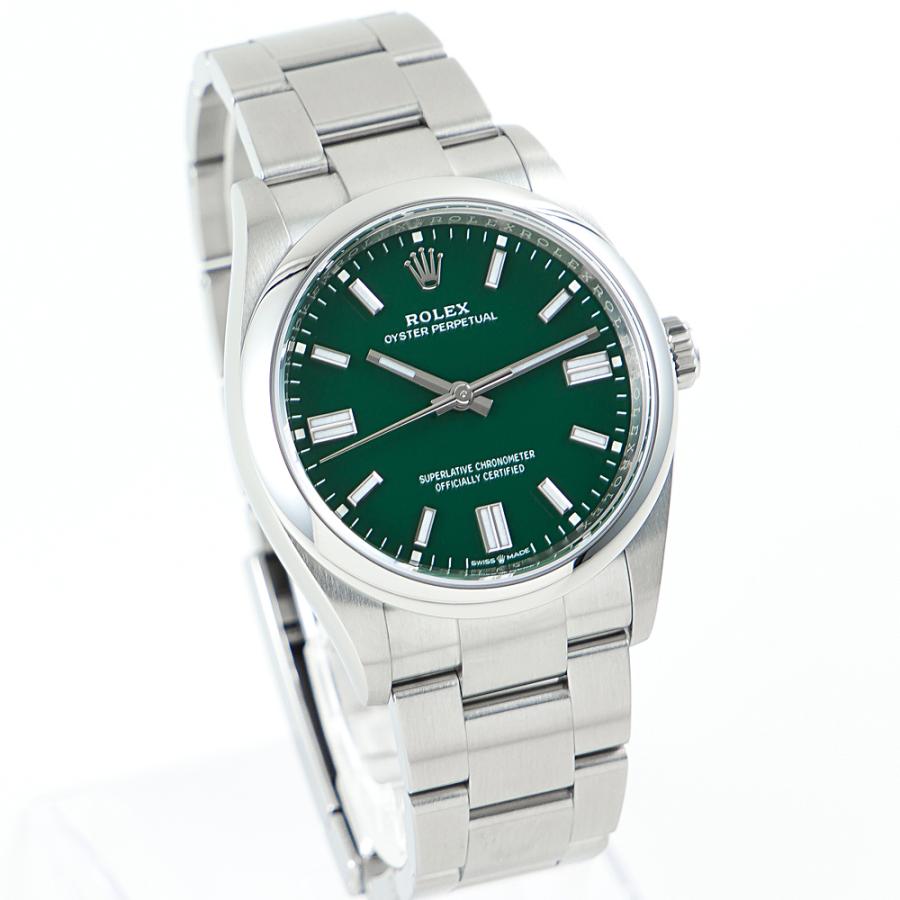 【未使用】 ロレックス オイスター パーペチュアル 36 126000 グリーン 緑文字盤 腕時計 自動巻き メンズ 中古 :126000G