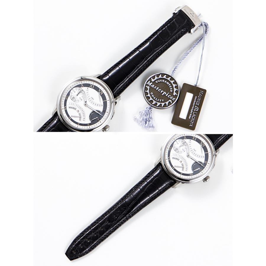 【未使用】 モーリス・ラクロア MAURICE LACROIX マスターピース ダブルレトログラード MP7218-SS001-110 ホワイト 腕時計 ギャランティ | モーリス・ラクロア | 07