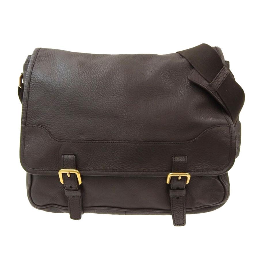 人気ブランドの新作 Deerskin 現行レザーロゴ Prada プラダ 良品 プラダ ショルダーバッグ 鹿革 茶 メンズ メッセンジャー ショルダーバッグ バッグ Solvestudentdebt Com