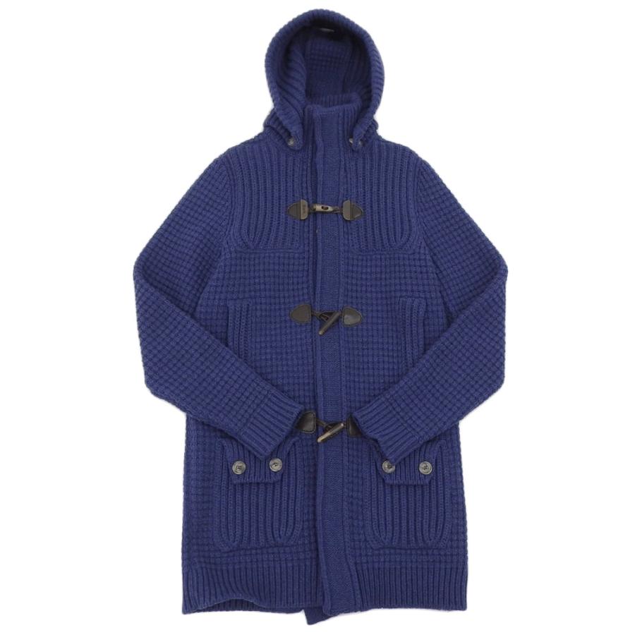 安い購入 美品 バーク Bark ニット ダッフルコート ネイビー ロング ウール メンズ S 青 数回使用 交換無料 Zoetalentsolutions Com