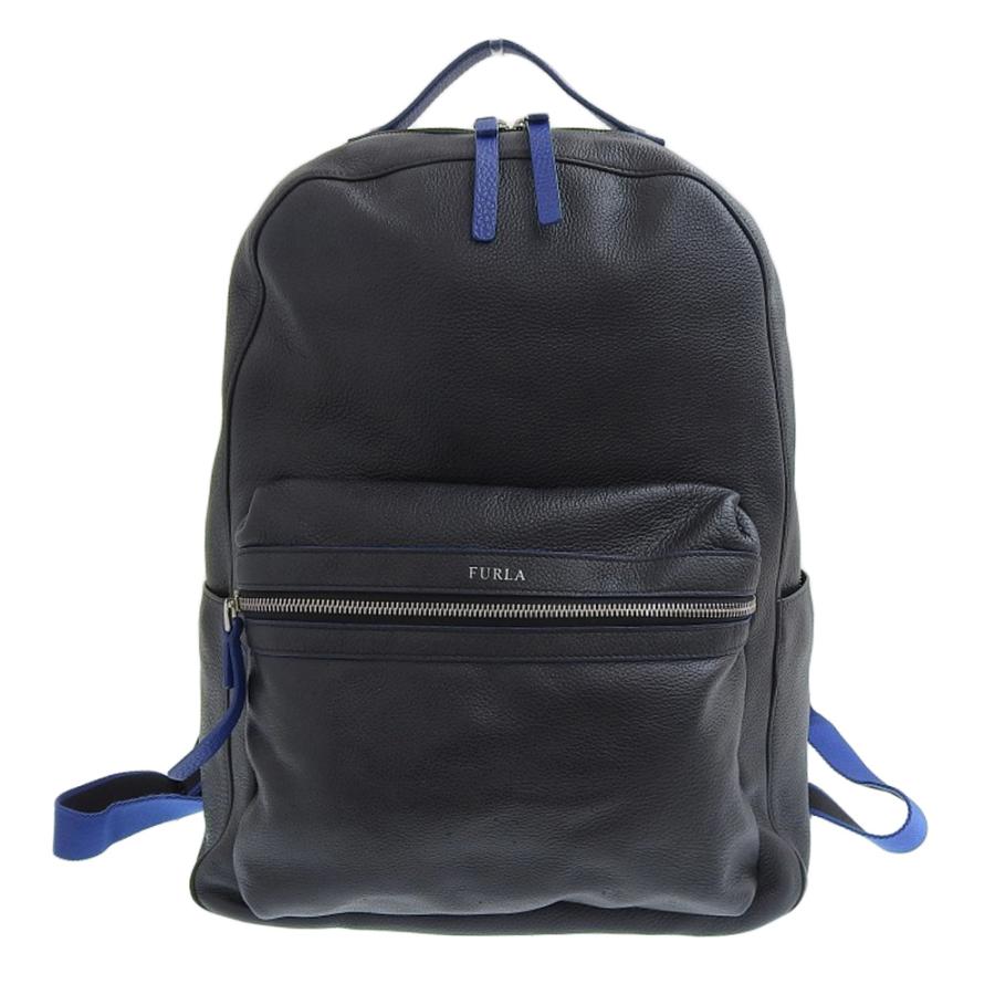 アウトレット 美品 フルラ Furla Man 19年商品 フェニーチェ バックパックxl メンズ オール シュリンクレザー リュック 黒 青 定価円 海外正規品 Mercurytechnologies Mn Com