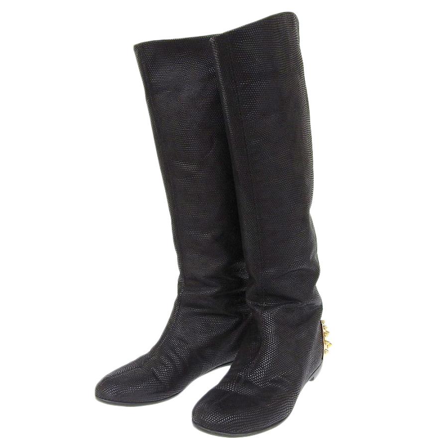 美品 ジュゼッペザノッティ GIUSEPPE ZANOTTI フラットソール スタッズ 