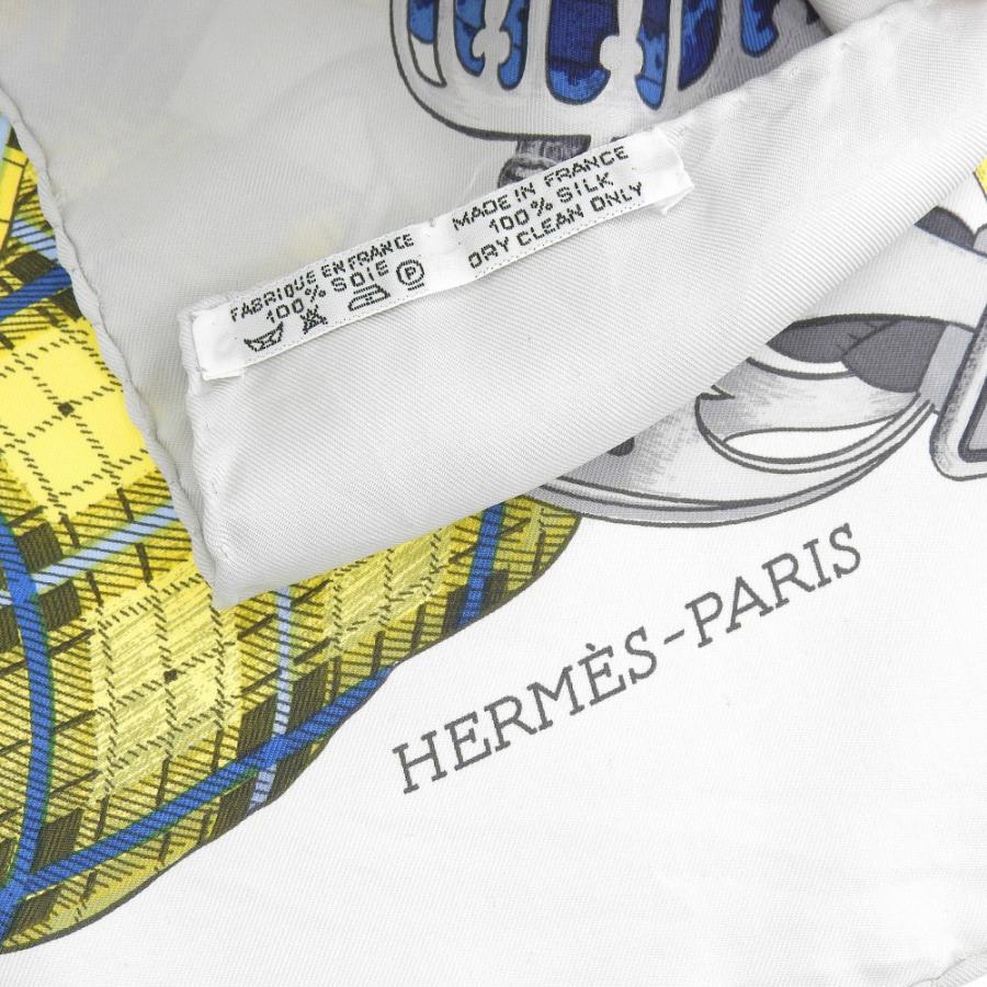 美品 エルメス HERMES レア スコットランド SCOTLAND シルク100 