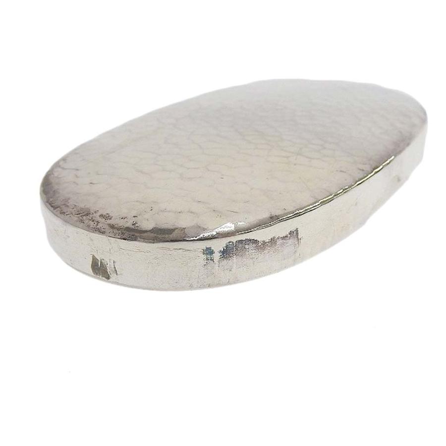 超美品 尚美堂 銀製 小判楊子入 楊枝入 大阪 尚美堂造 74g 平打ち 槌目