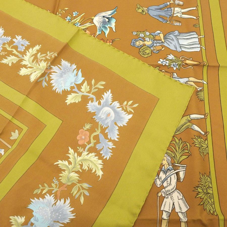超美品 エルメス Hermes 1960年代フランス製 Les Jardiniers du 超美品 エルメス Hermes 1960年代フランス製 Les Jardiniers du