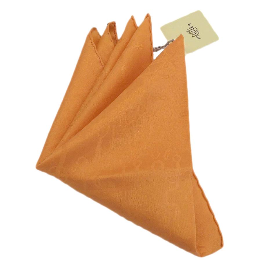 HERMES カレ45 プチカレ ガヴロッシュ ハンカチーフ ポケットチーフ 未使用 エルメス タグ付 現行販売商品 POCHETTE PONGEE シルク100