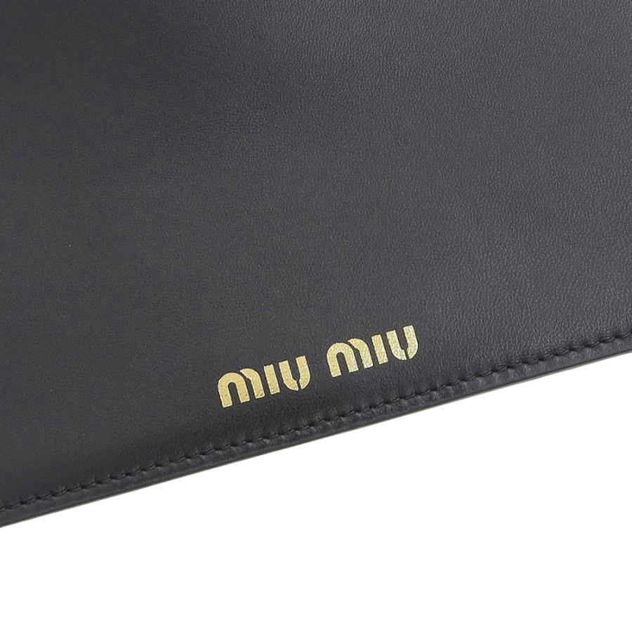 多様な 未使用 ミュウミュウ レザー 黒 アクセサリーポーチ レザー Miumiuプリント 現行ロゴ 箱付 ポーチ Www Oroagri Eu