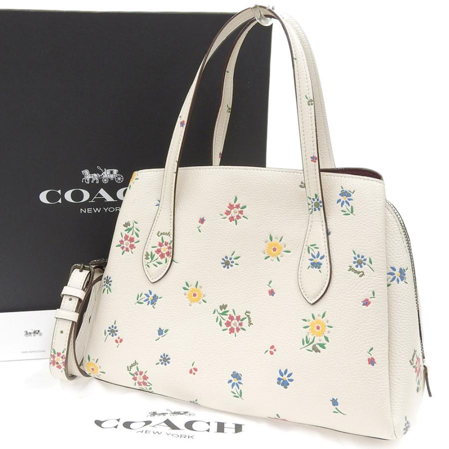 超美品 コーチ COACH 箱付 2020年商品 花柄 B2081-642 2way レザー