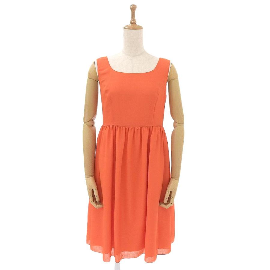 超美品 フォクシー 2020年商品 40966 Dress トマトレッド ノースリーブ  