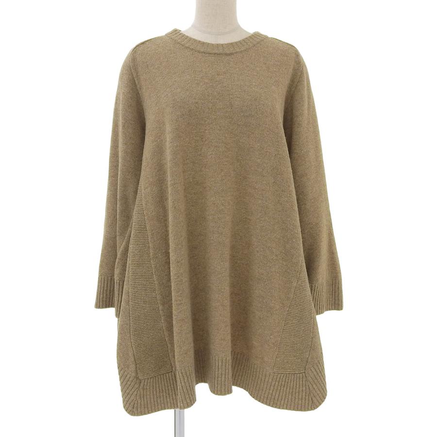 超美品 HYKE ハイク 132-11010 ポンチョライク ハイネック ニット 