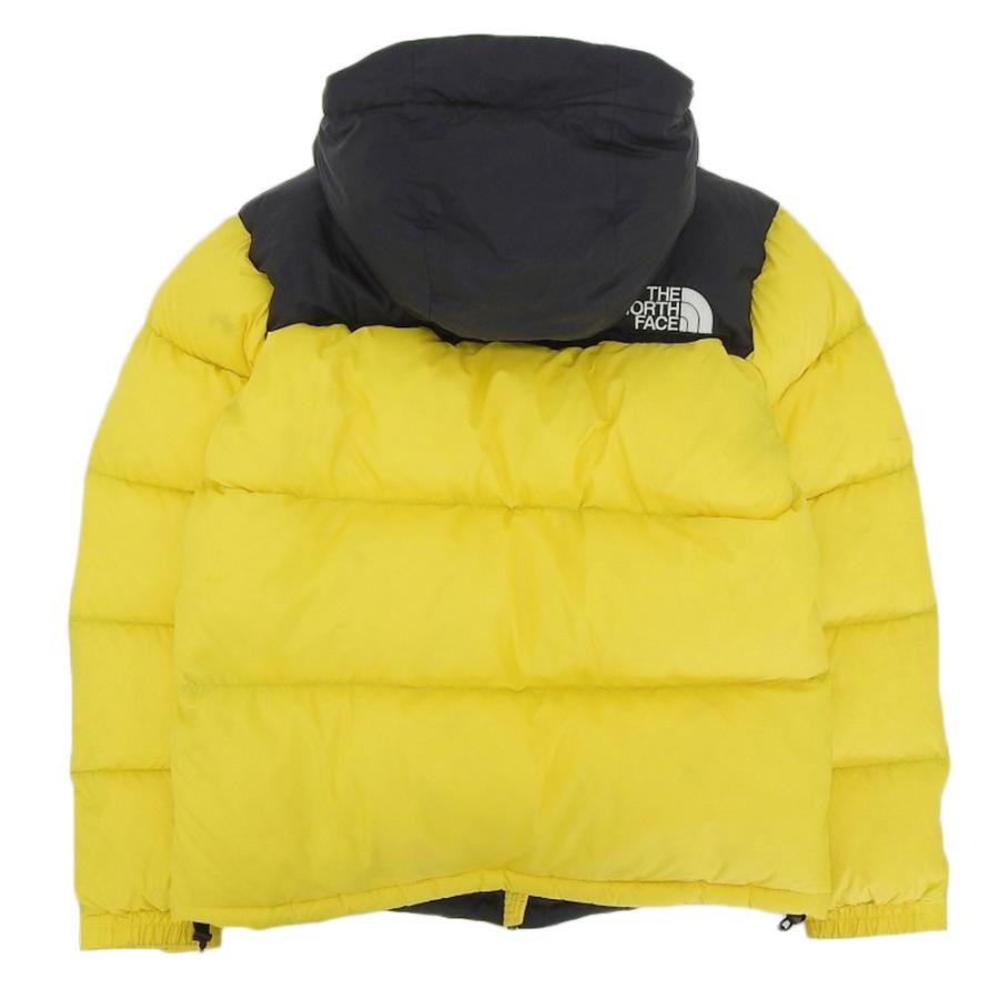 美品 ノースフェイス THE NORTH FACE Nuptse Hoodie ND92041R Nuptse Jacket ヌプシ ダウン  ジャケット メンズ XL 黄色 イエロー 黒