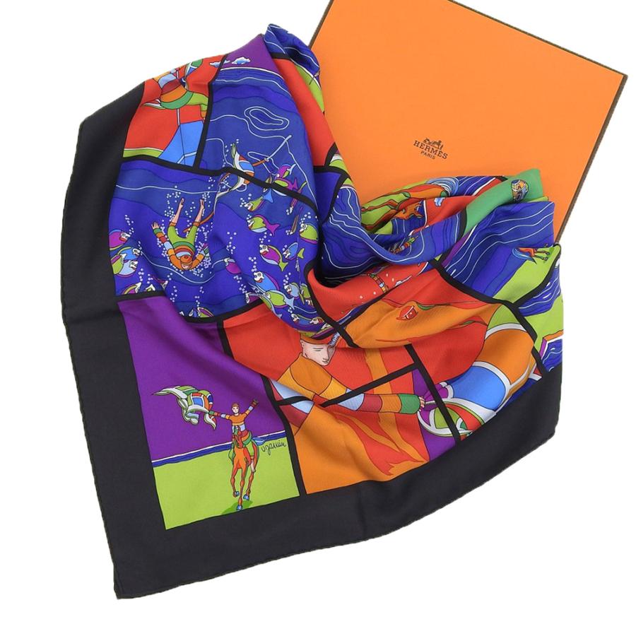未使用 エルメス HERMES 箱付 現行黒タグ レアアイテム soie li love