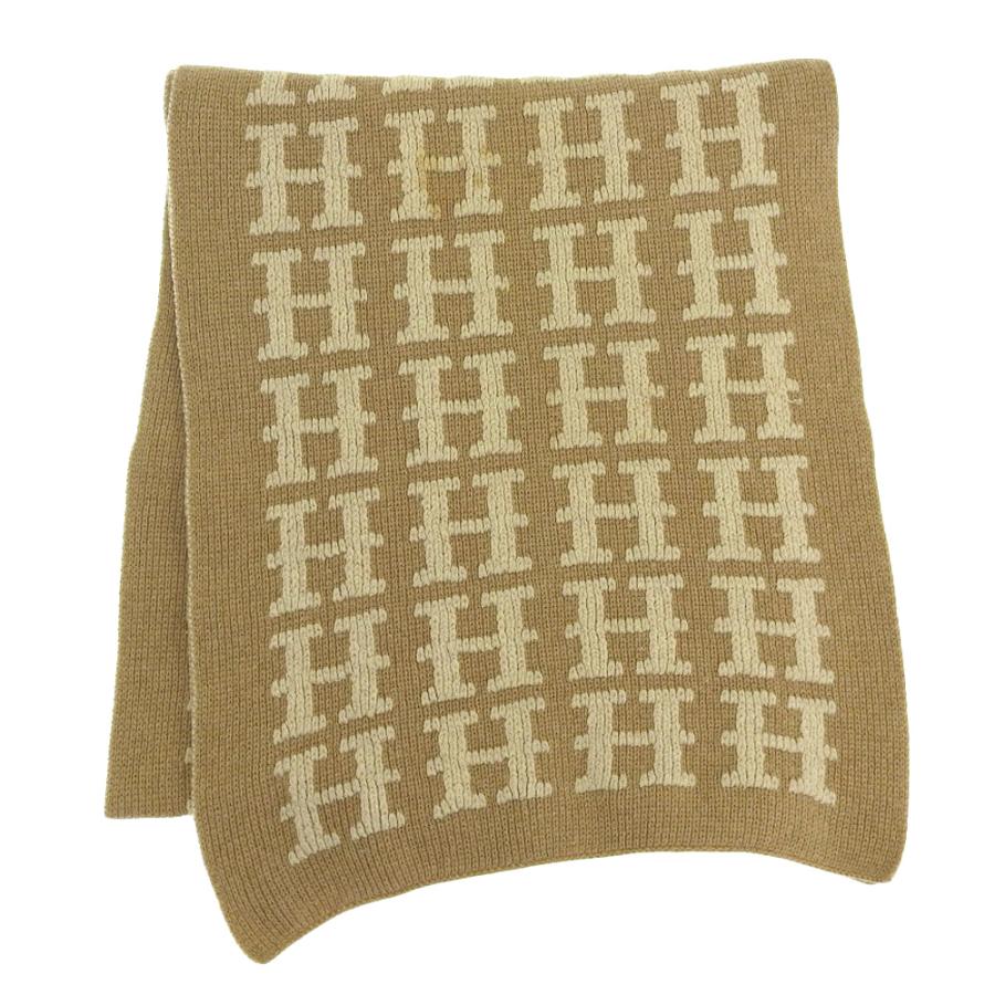 良品 エルメス HERMES マルジェラ期 H柄 カシミア100% ロング 良品 エルメス HERMES マルジェラ期 H柄 カシミア100% ロング