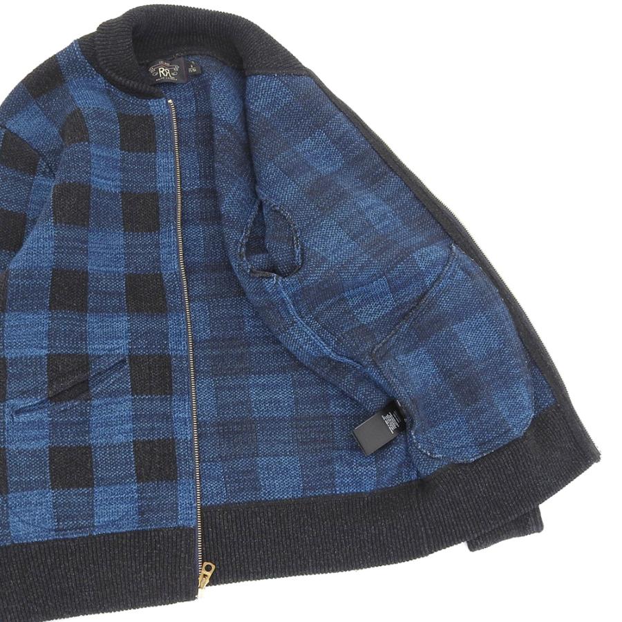 超美品 RRL ダブルアールエル 現行ロゴ コットン ニット バッファロー 
