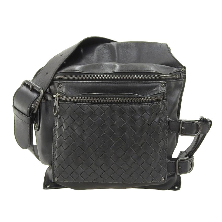 美品 ボッテガヴェネタ Bottega Veneta 121604 レザー ボディ ウエスト 