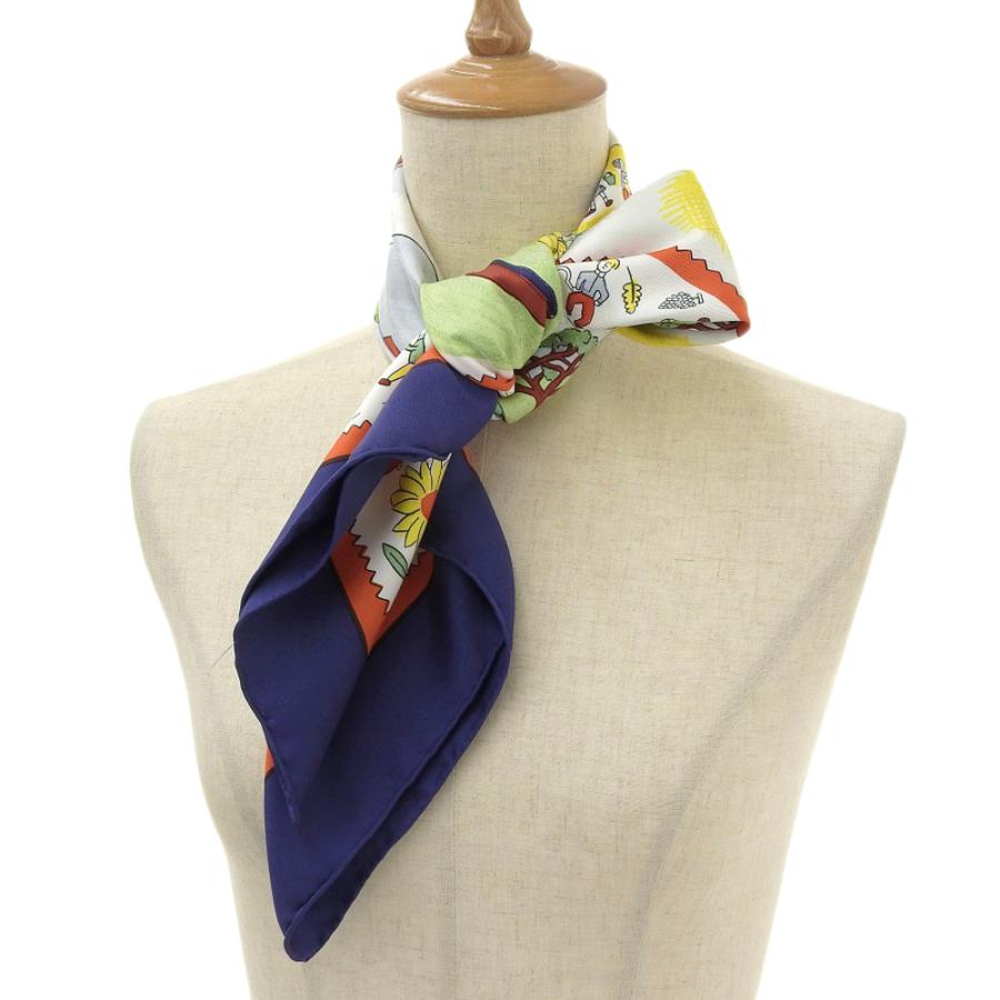 保障 未使用 箱付 エルメス RETOUR メンズ レディース シルク A