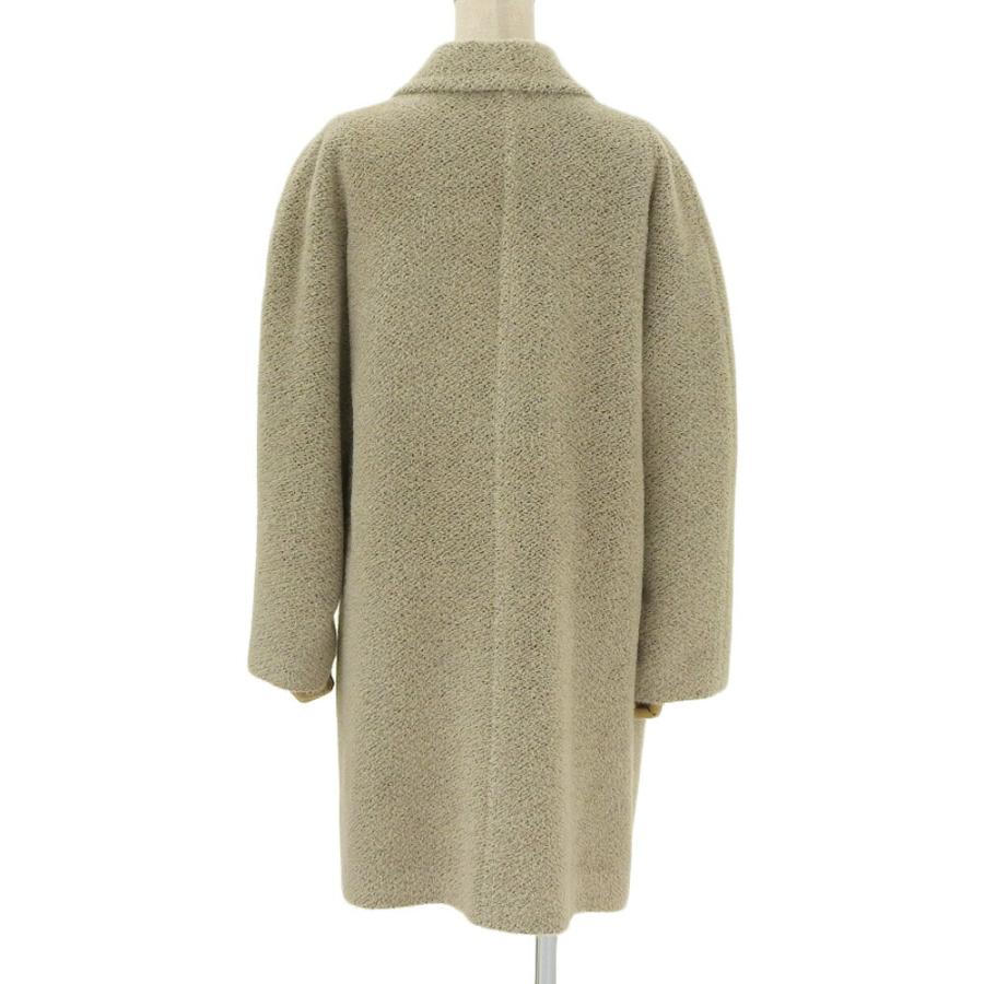 AGNONA フード付きグレーコート アルパカ一枚仕立てヴィンテージ品 超美品 アニオナ AGNONA 80年代 ヴィンテージ 1枚袖 アルパカ混 ダブル