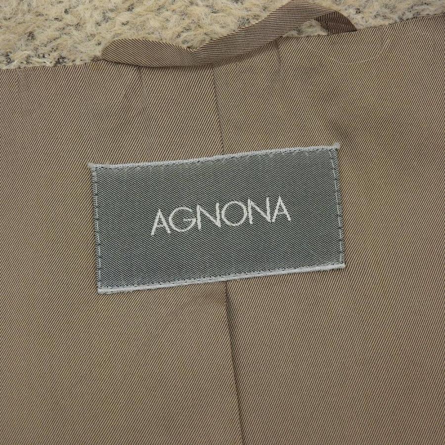 超美品 アニオナ AGNONA 80年代 ヴィンテージ 1枚袖 アルパカ混 ダブル