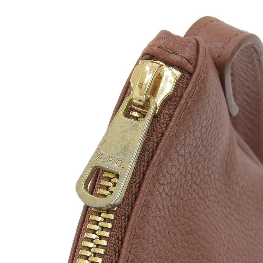 超美品 A.P.C 現行販売商品 SAC MAELYS ハーフムーン レザー 斜め掛け 