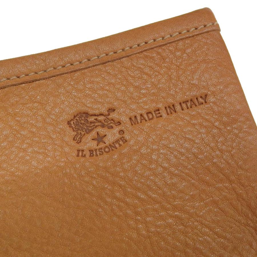 美品 イルビゾンテ IL BISONTE 現行ロゴ カデナ付き レザー ショルダー