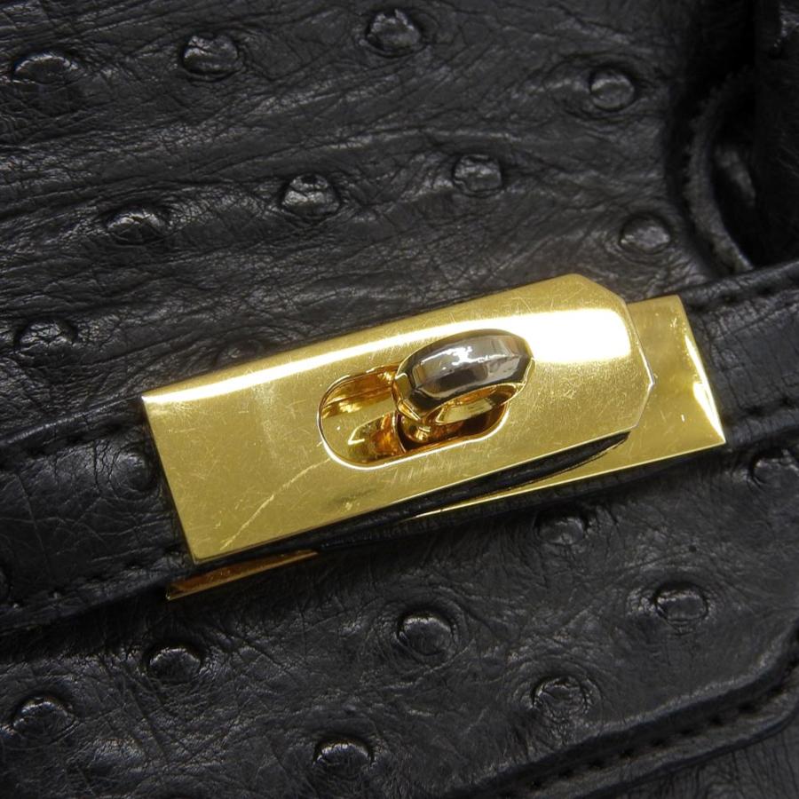 超美品 CROCOLUX オーストリッチ レザー 2way フラップ 超美品 CROCOLUX オーストリッチ レザー 2way フラップ