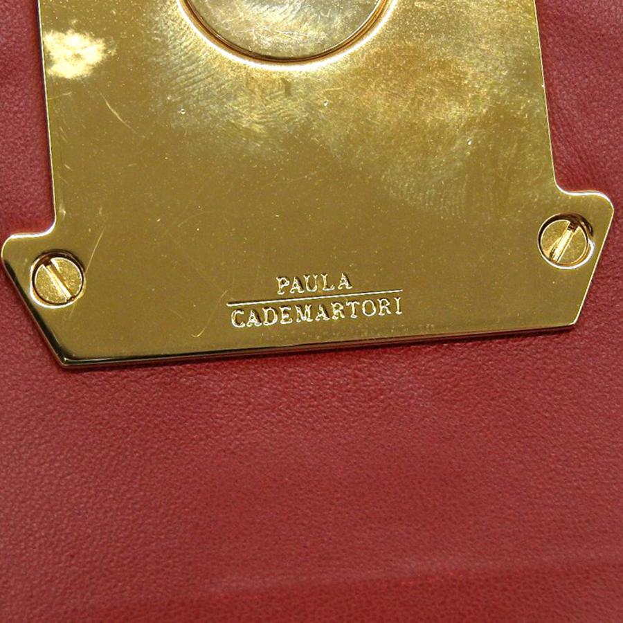 超美品 パウラカデマルトーリ 現行タグ FAYE 2way レザー トップ 