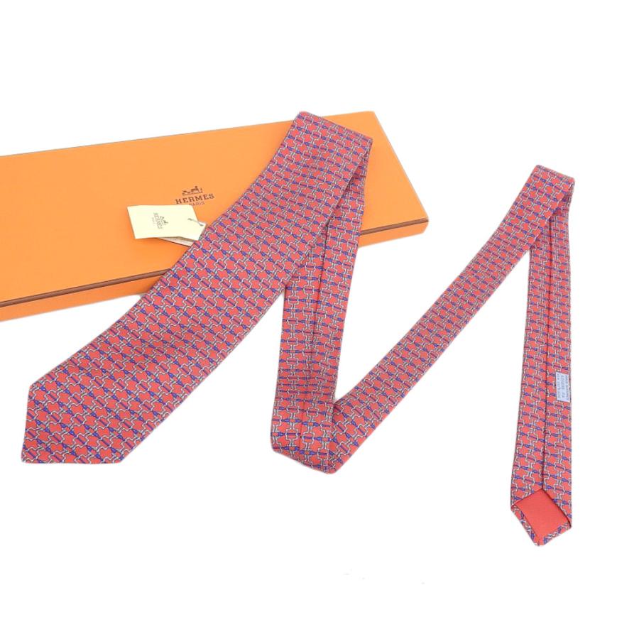 未使用 タグ付 エルメス HERMES 現行販売商品 605698 馬具柄 シルク100