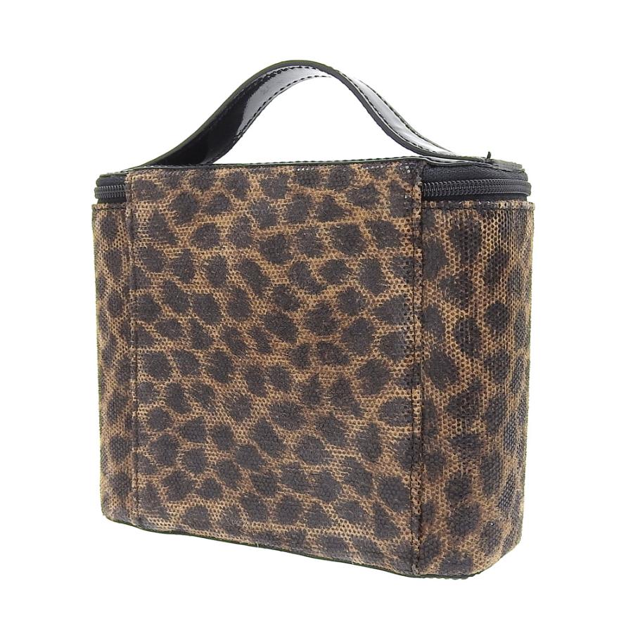 超美品 ロエベ LOEWE 現行ロゴ パテント レザー レオパード PVC 